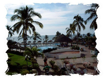 Looking towards the ocean from the main building 2nd floor